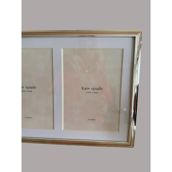 Lenox & Kate Spade Double Invitation Picture Frame Silverplate & Rose Gold - Picture 3 of 11